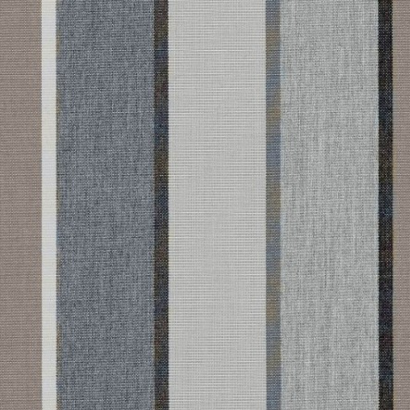 Sunbrella Quadri Grey outdoor curtain fabric swatch