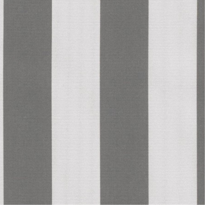 Sunbrella - Yacht Stripe Charcoal Grey Cushion
