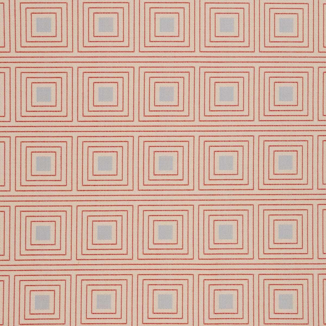Sunbrella Block Shop Taos Cranberry fabric swatch
