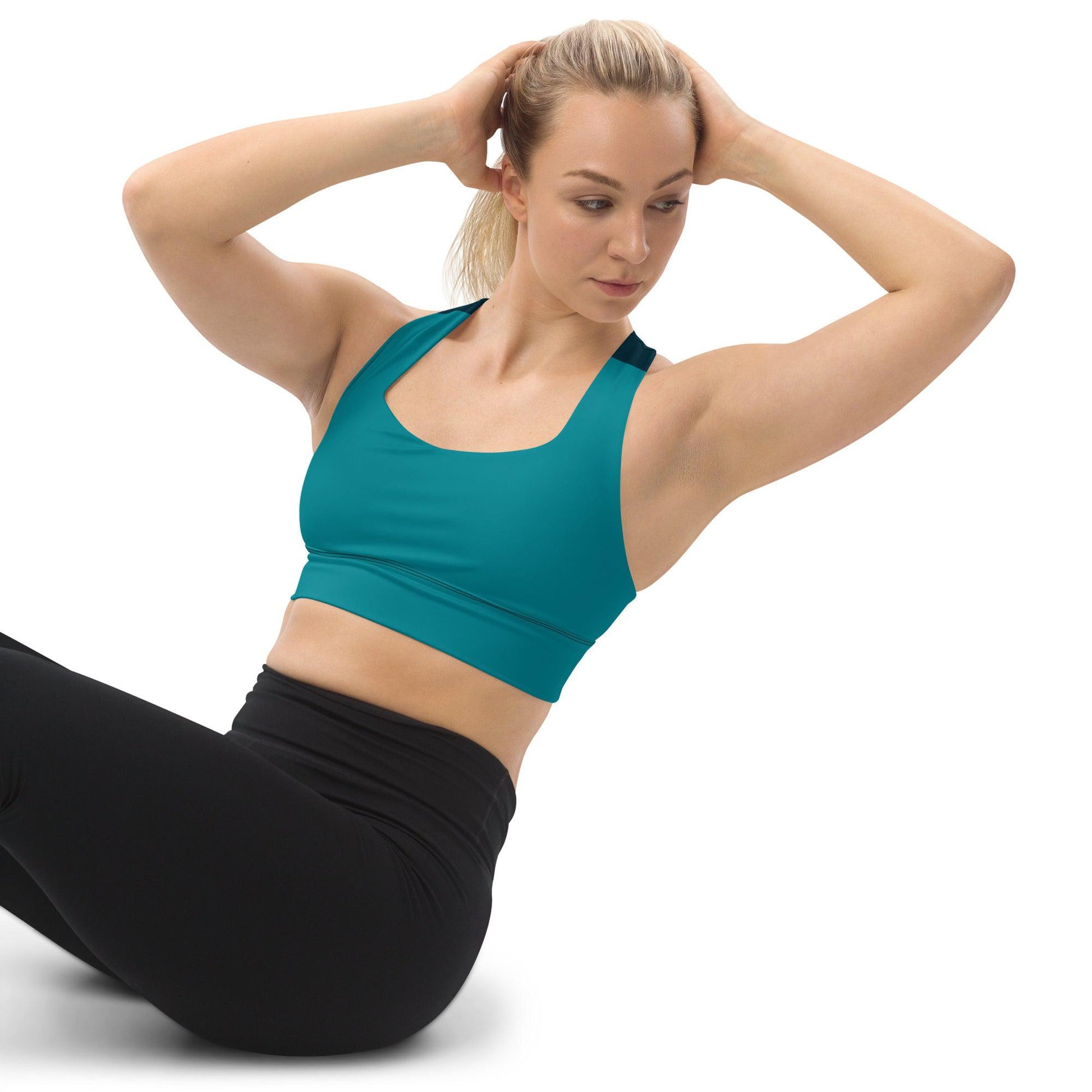 Versatile Longline Sports Bra - Enhanced Comfort and Style for Active Lifestyles