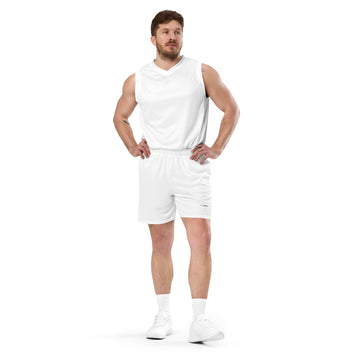 White Men's Mesh Shorts