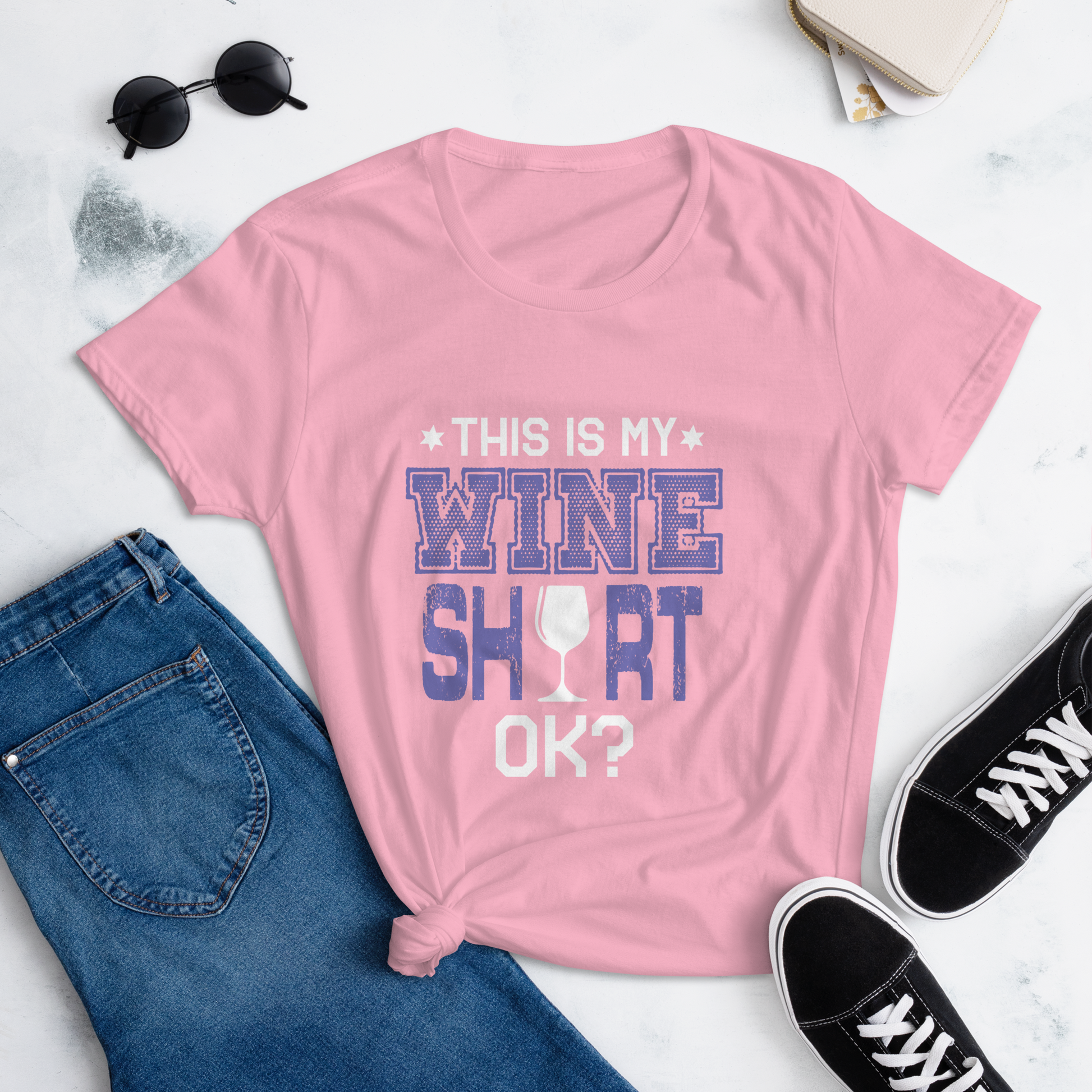 Women's 'It's My Wine Shirt' - Eco-Friendly & Stylish Cotton Tee