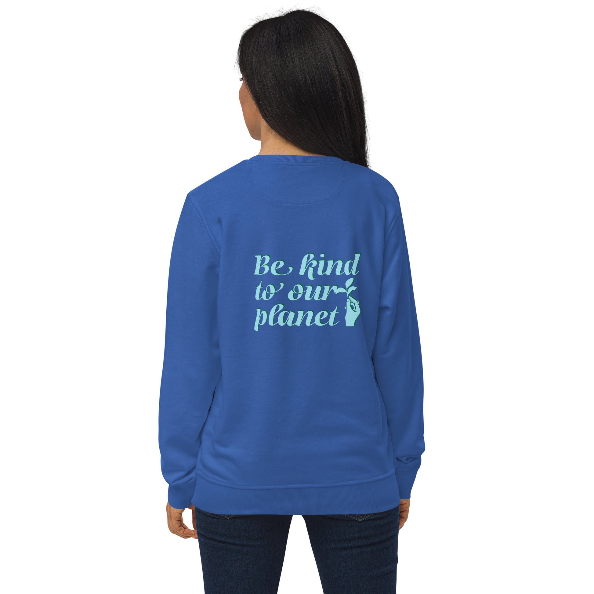 Women's Multicolor Organic Sweatshirt : Dual Design, Front and Back