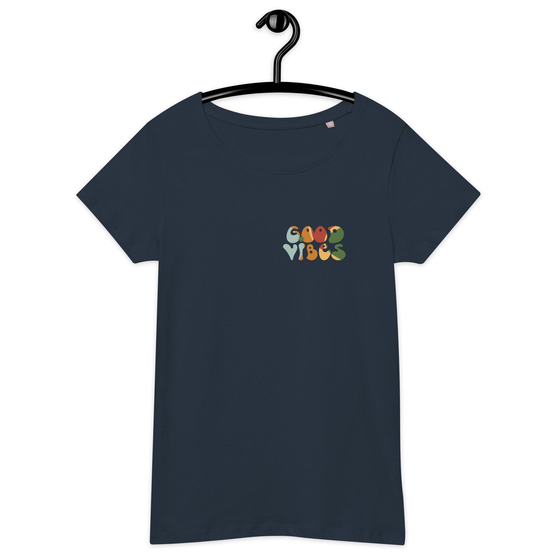 Women's Organic T-Shirt in Multiple Colors – 'Good Vibes'
