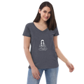 Women’s Recycled V-Neck T-Shirt Featuring Prana asana