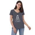 Women's Recycled V-Neck T-Shirts featuring Hatha Yoga