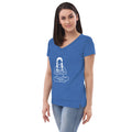 Women's Recycled V-Neck T-Shirts featuring Hatha Yoga