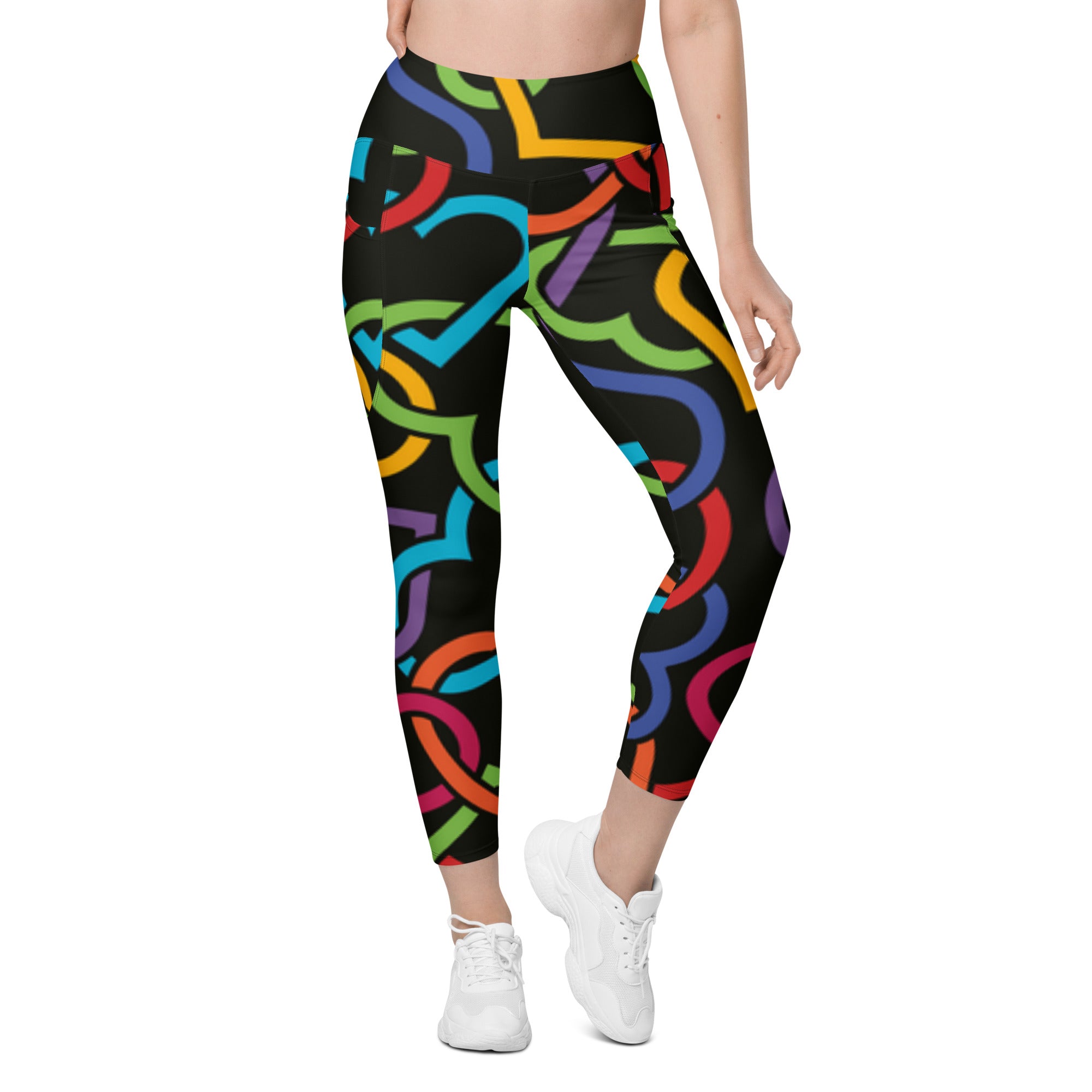 Heart Leggings With Pockets
