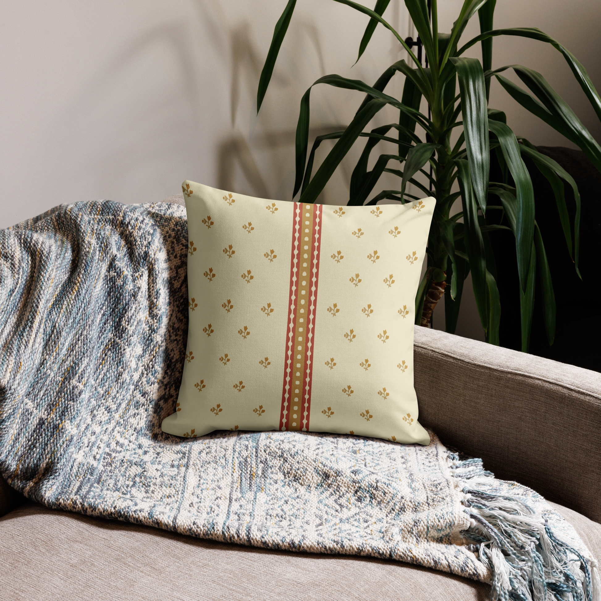 Hazy Ikat Premium Pillow