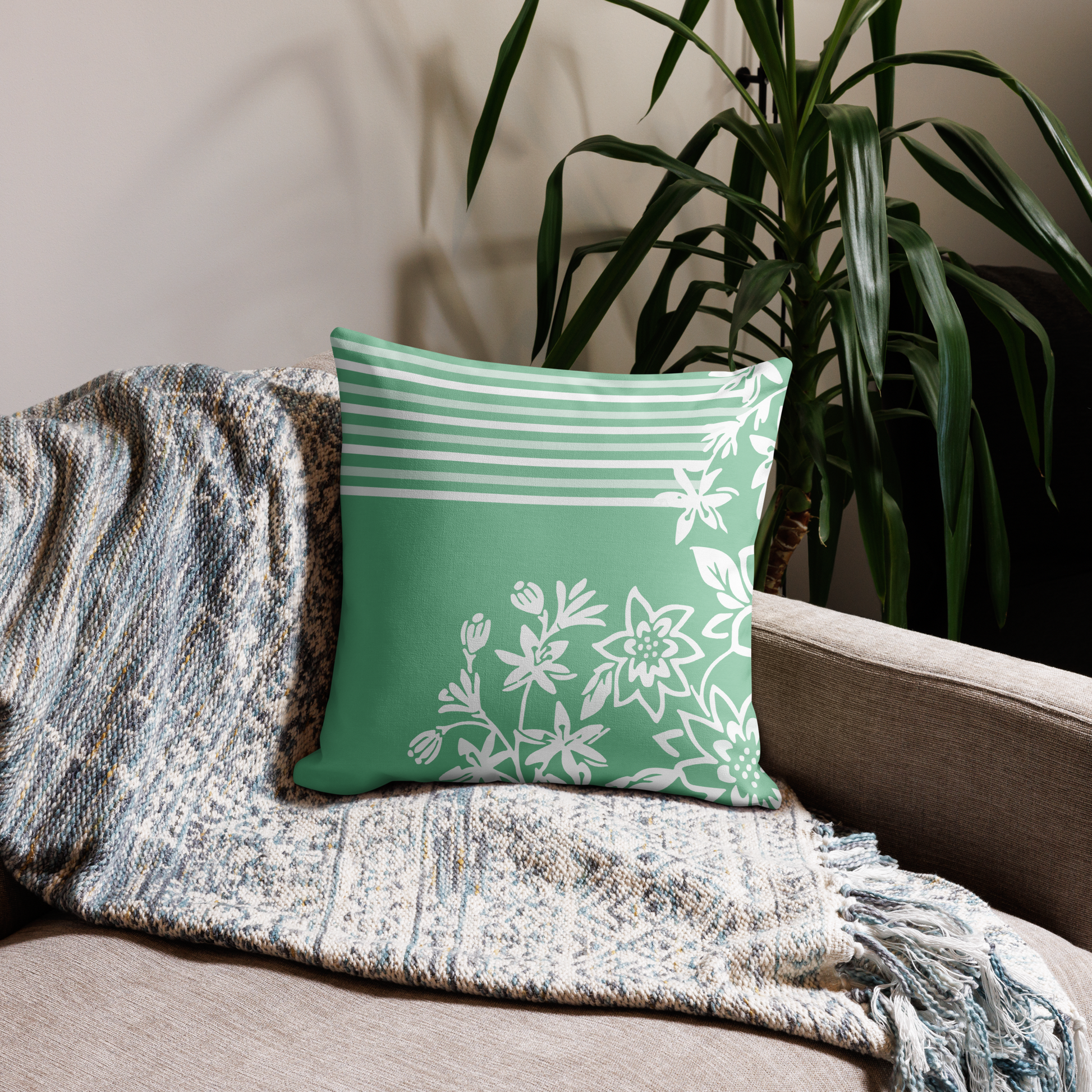 Minimal Lil Bloom Premium Pillow