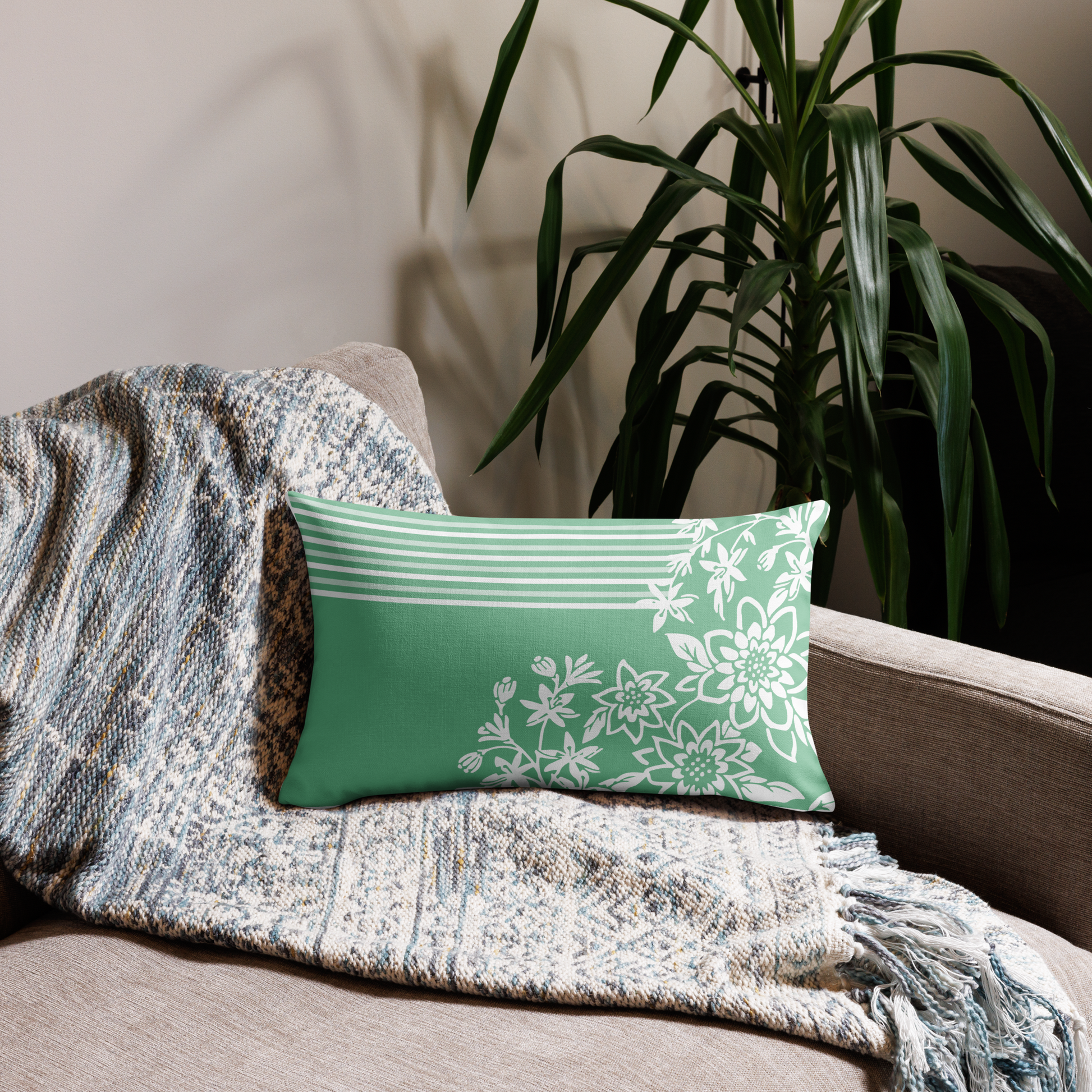 Minimal Lil Bloom Premium Pillow