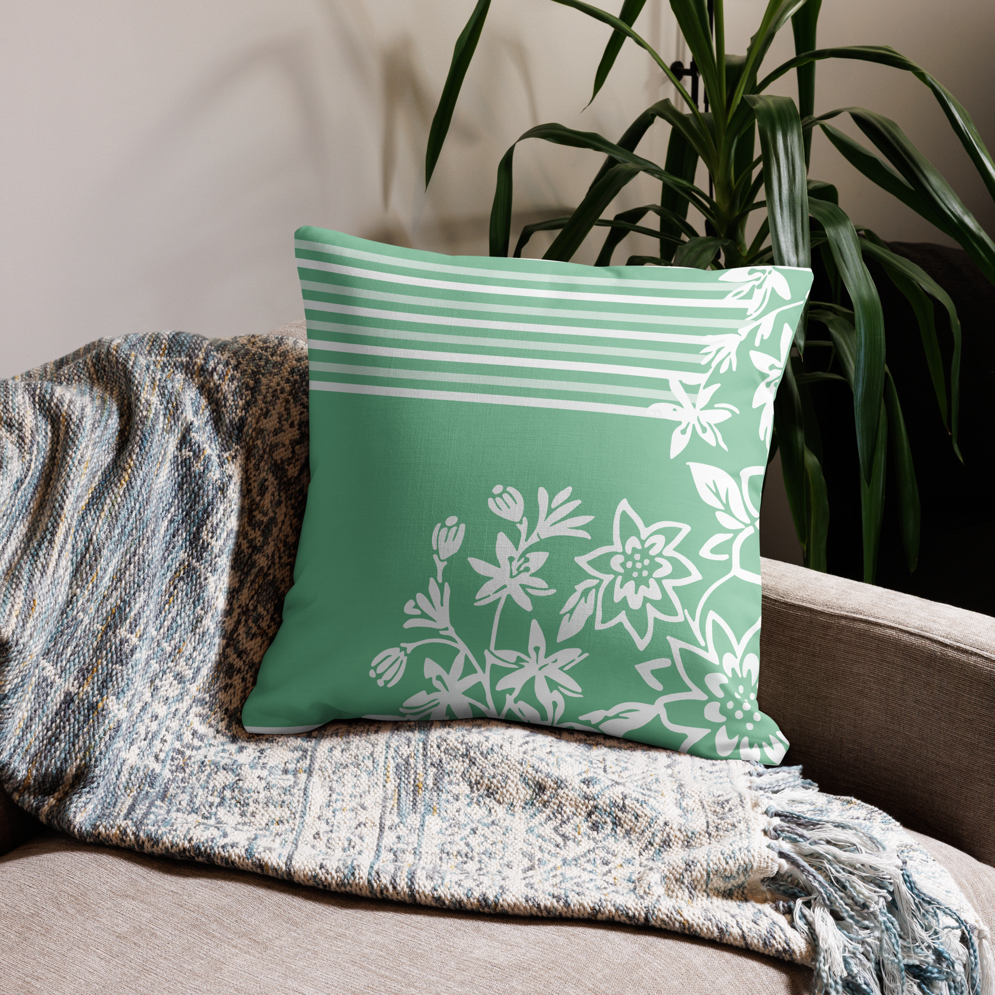 Minimal Lil Bloom Premium Pillow