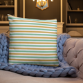 The Jacobean Bloom Stripe Premium Pillow