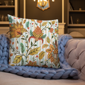 The Jacobean Bloom Stripe Premium Pillow