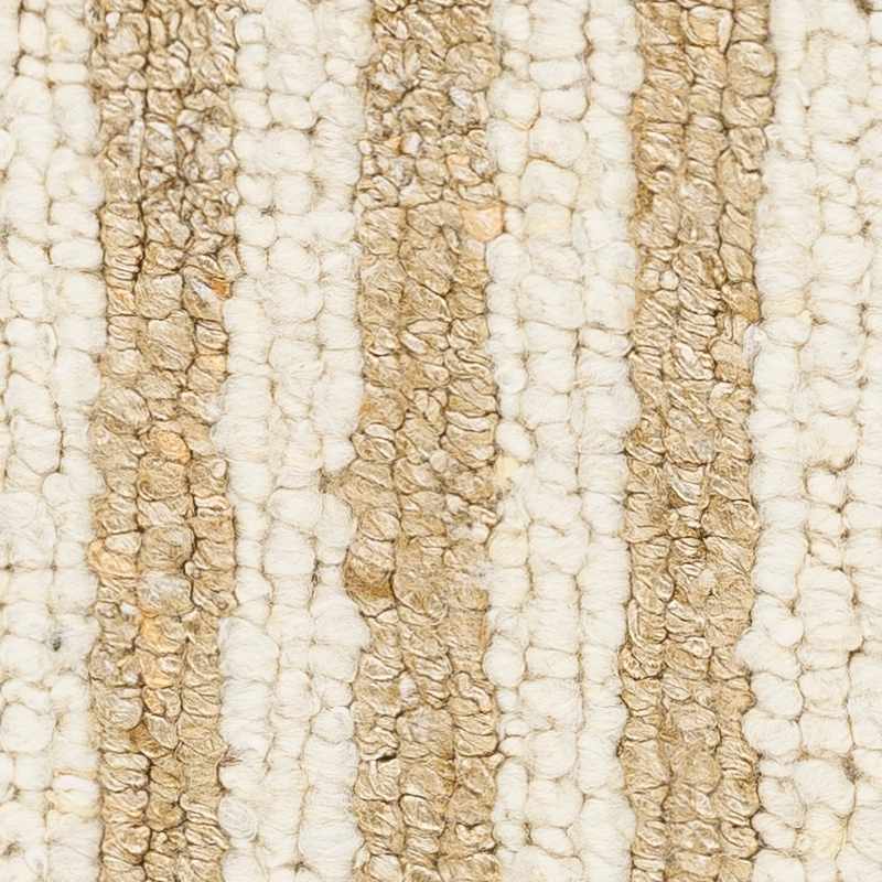 Ivory Geometric Hand-Woven Wool Rug, view 4