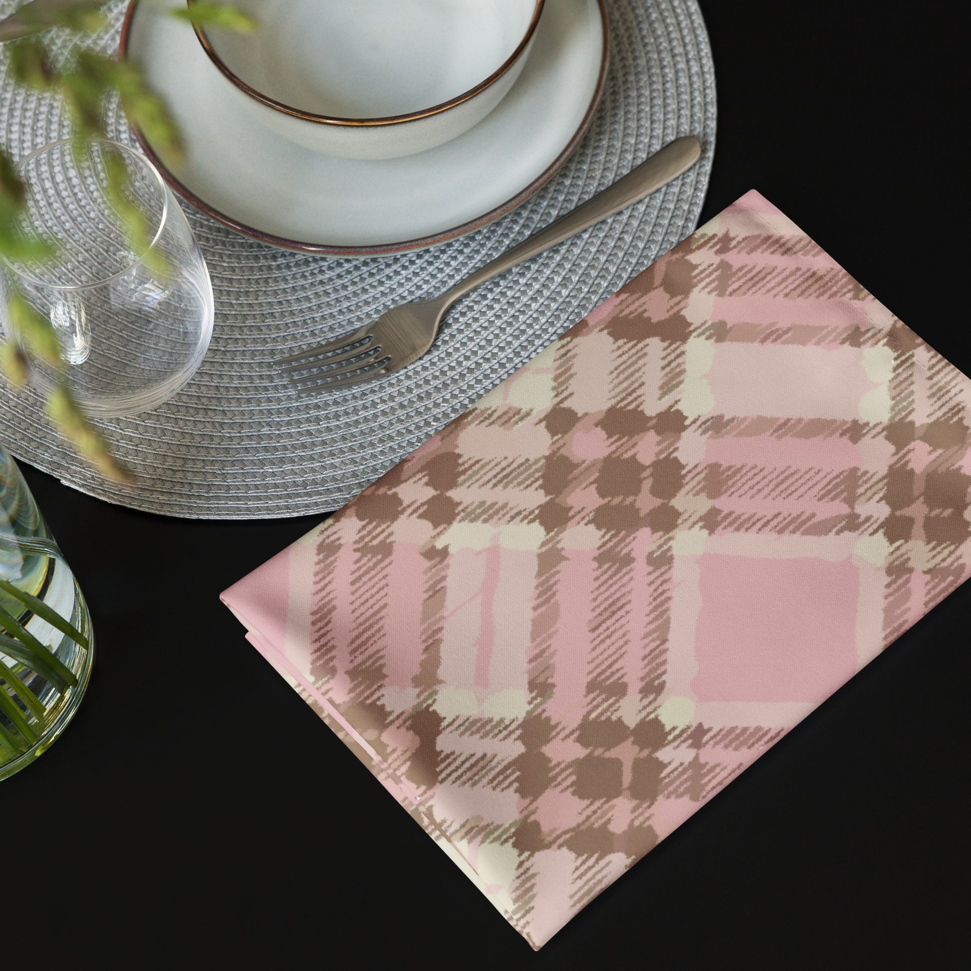 Check Cloth Napkin Set