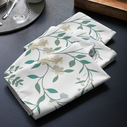Blue Blossom Cloth Napkin Set