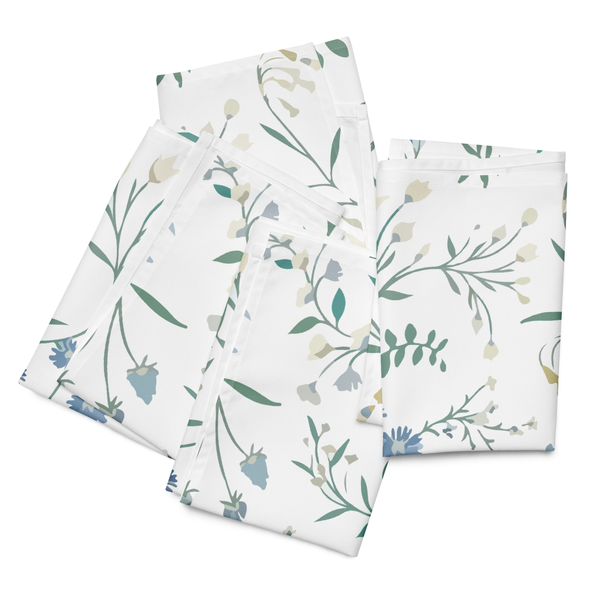 Blue Blossom Cloth Napkin Set