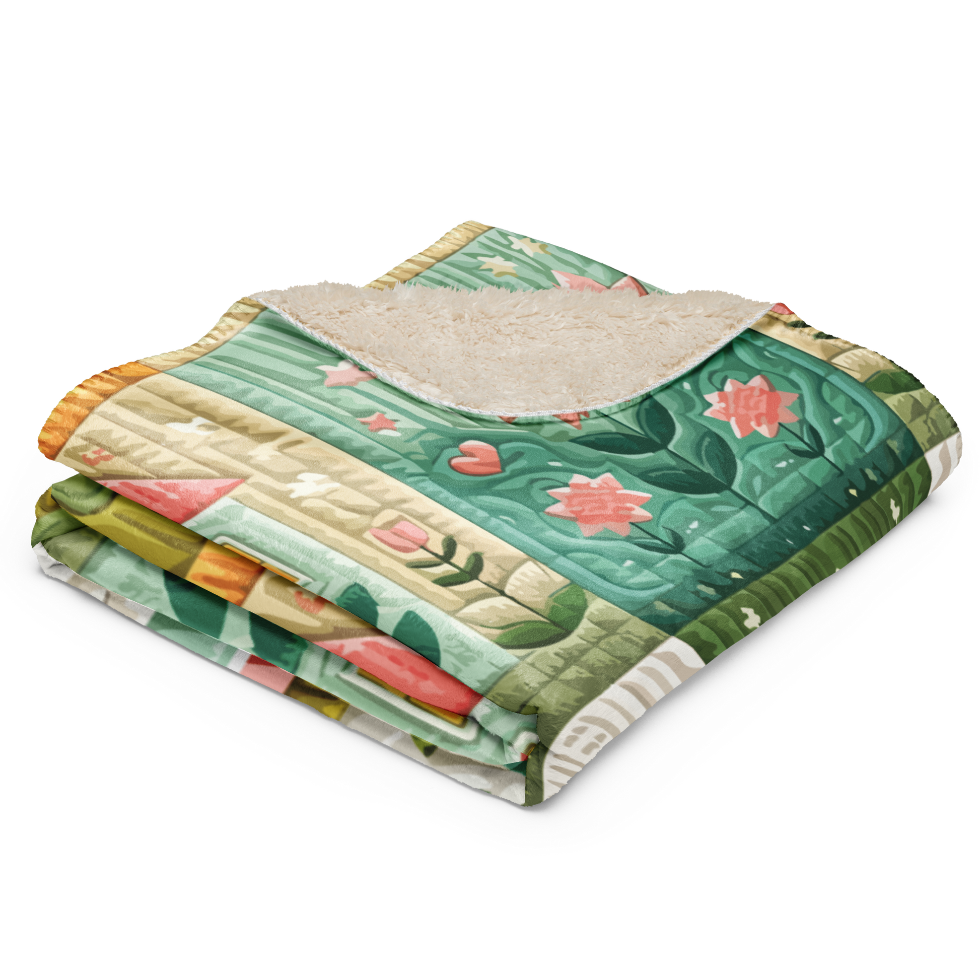Awaiting Spring Sherpa Blanket