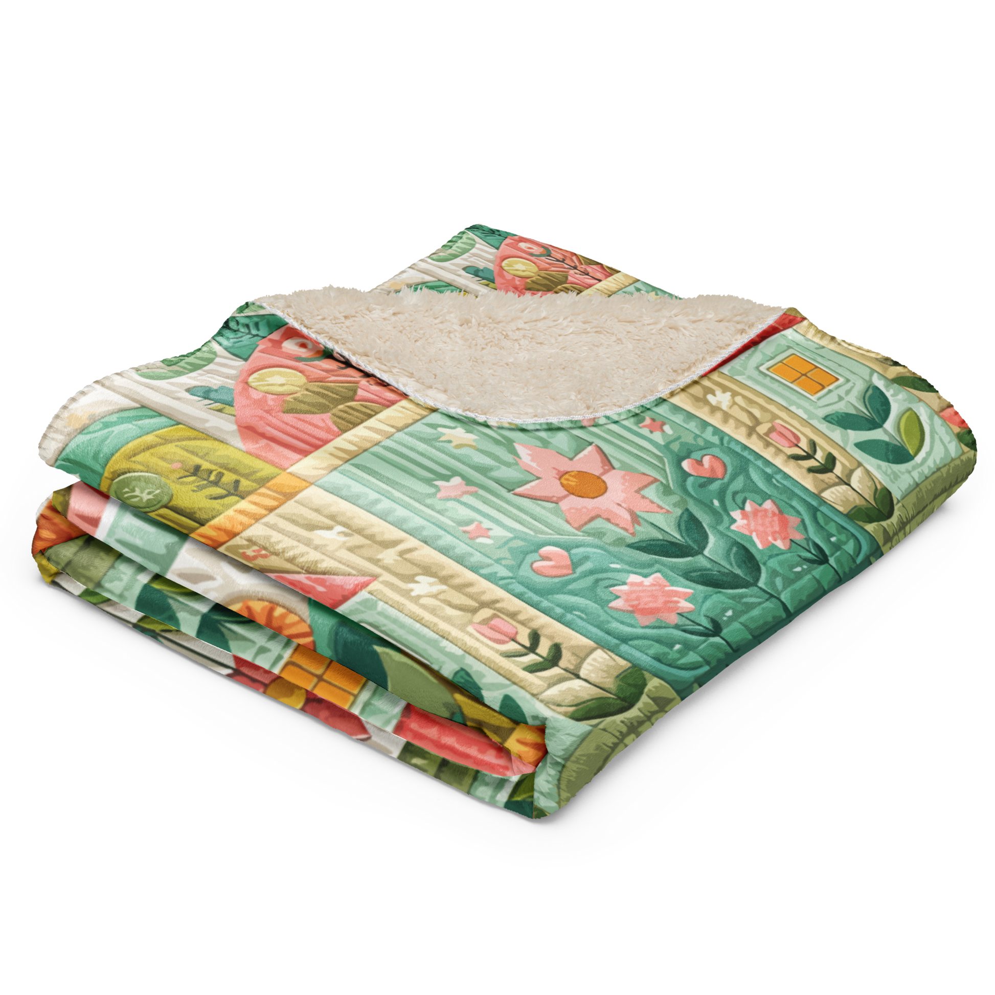 Awaiting Spring Sherpa Blanket