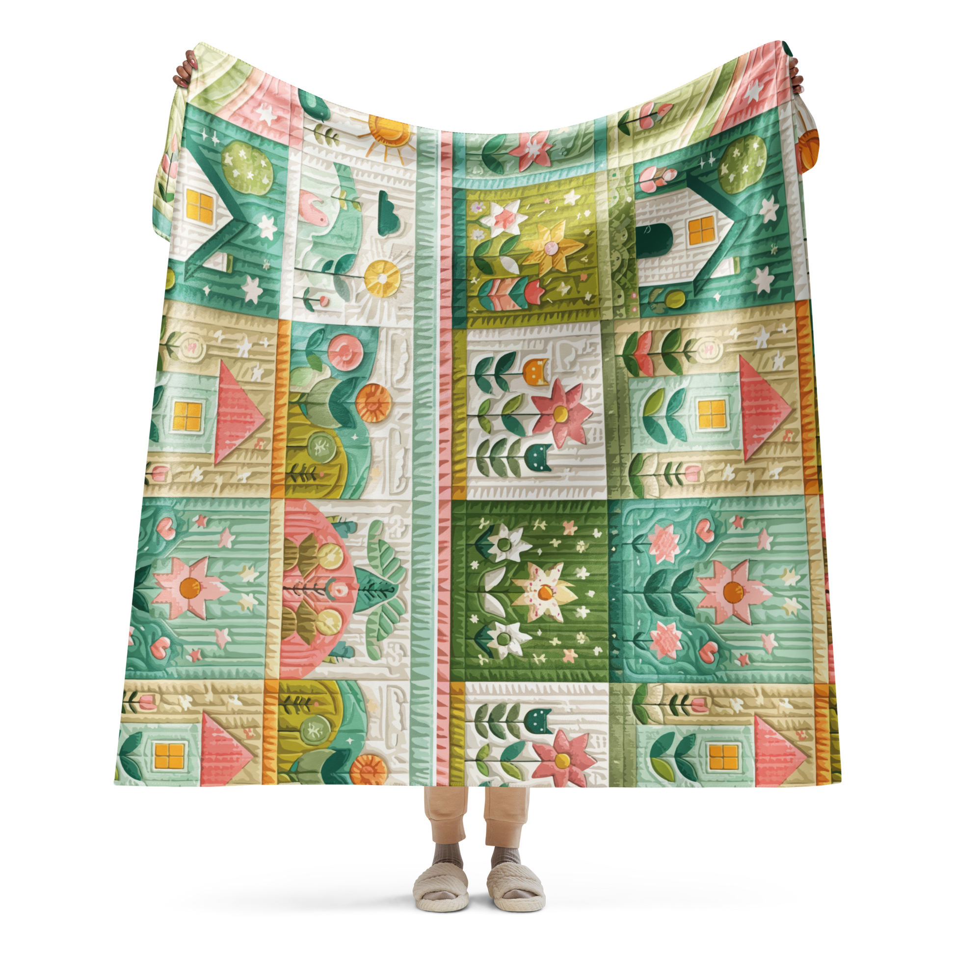 Awaiting Spring Sherpa Blanket