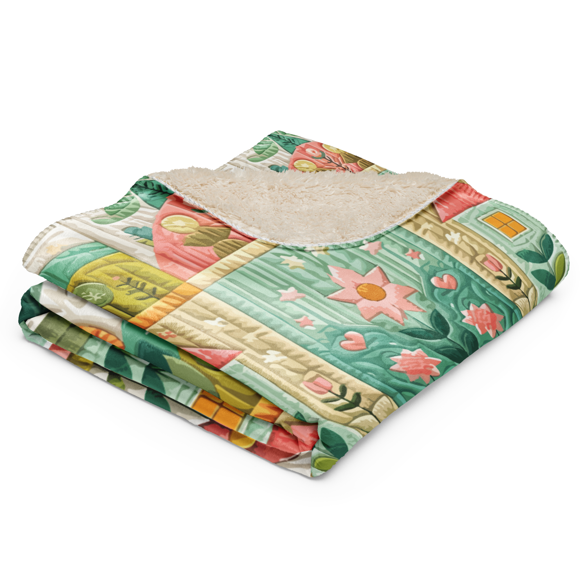 Awaiting Spring Sherpa Blanket