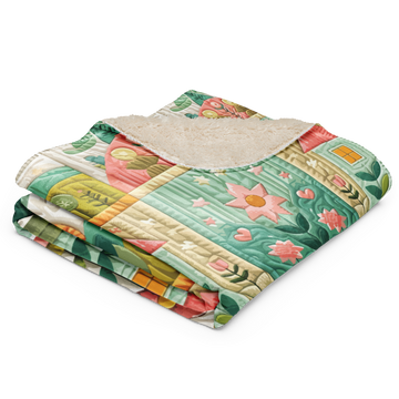 Awaiting Spring Sherpa Blanket