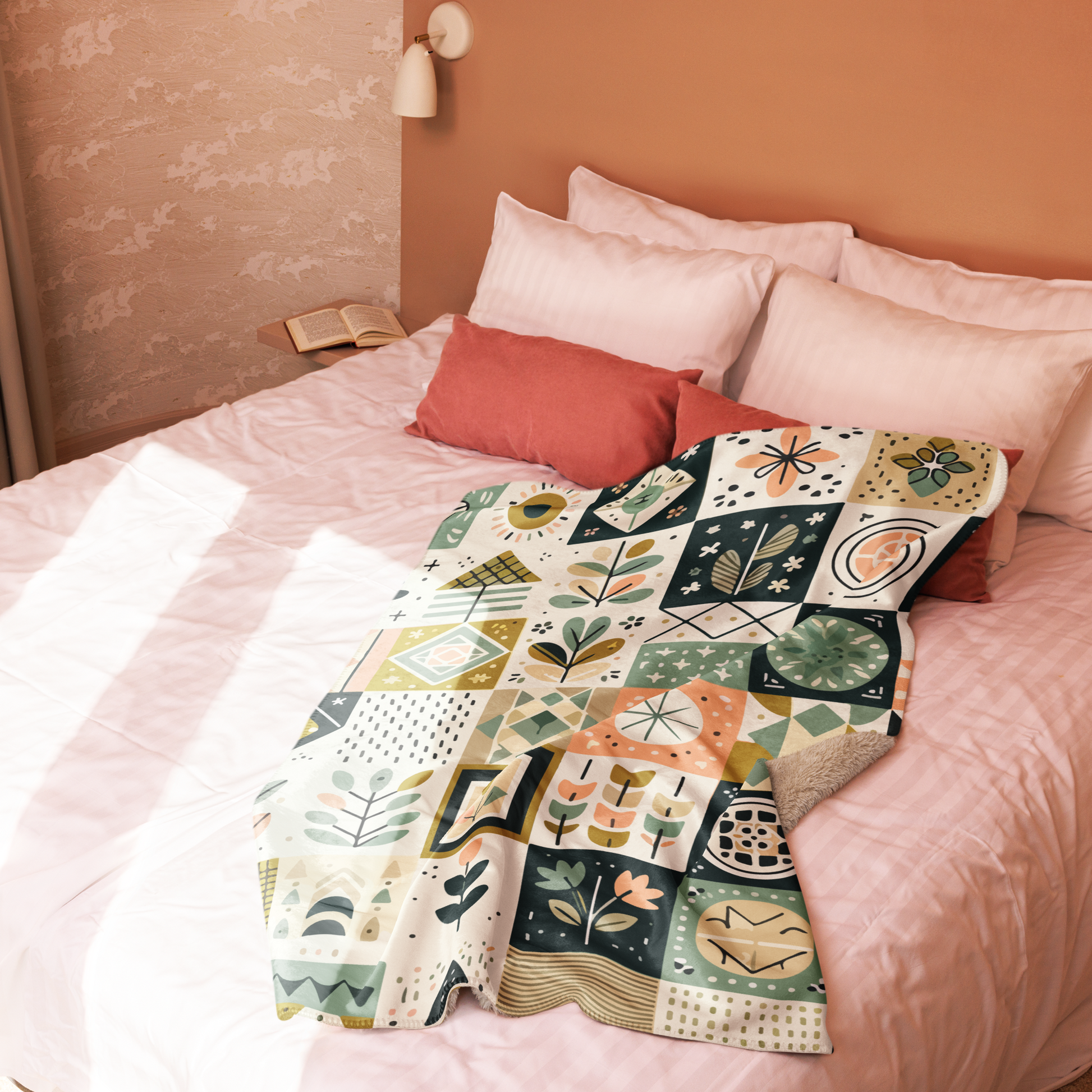 Springtime Symphony Sherpa Blanket