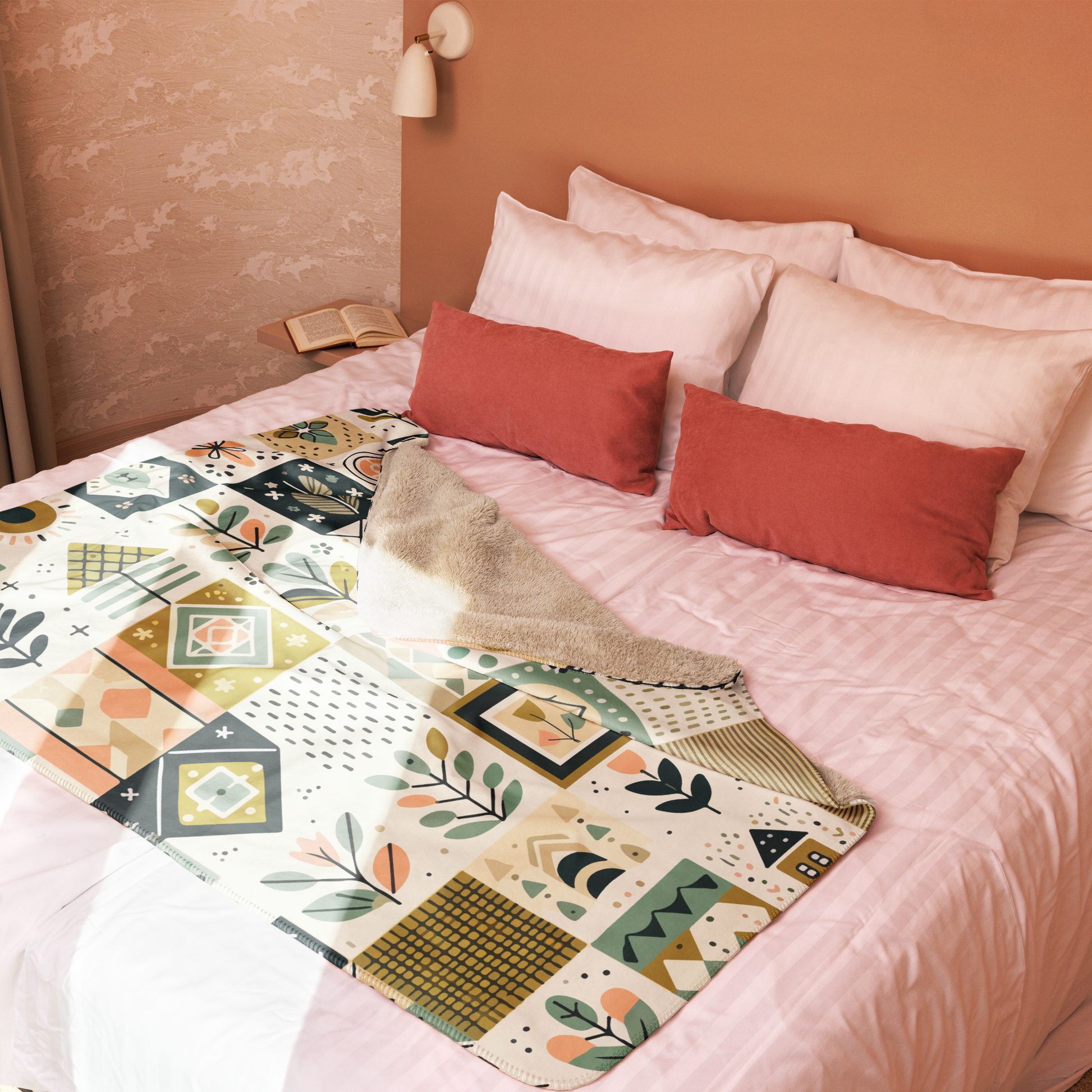 Springtime Symphony Sherpa Blanket