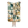 Dreamscape Garden Sherpa Blanket