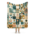 Dreamscape Garden Sherpa Blanket