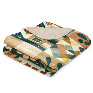 Dreamscape Garden Sherpa Blanket