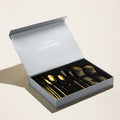 Emilia Mirror 20-Piece Flatware Set, in gold