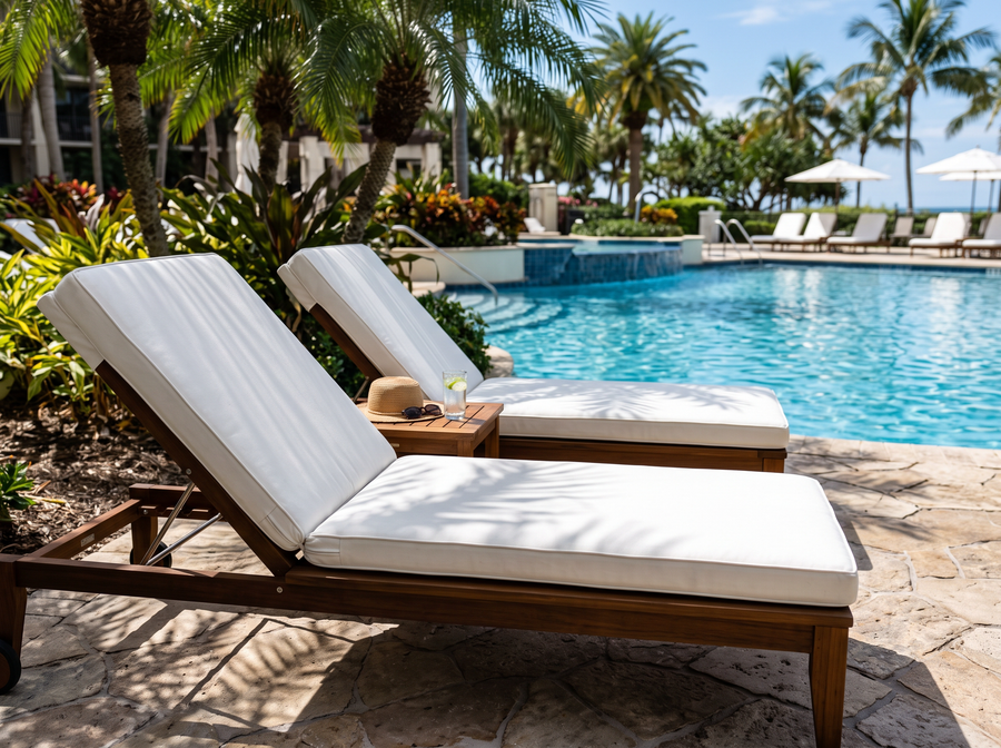 Custom Chaise Lounge Cushion - Sunbrella