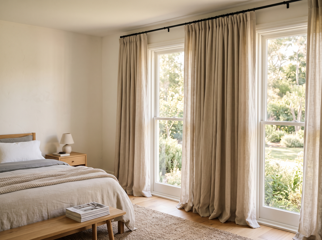 Custom made-to-measure curtains