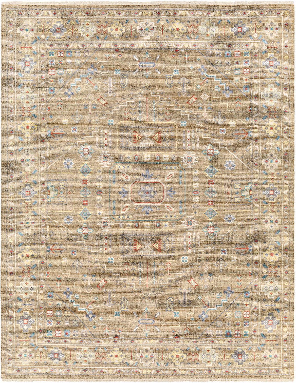 Altair Hand-Knotted Viscose & Wool Traditional Rug