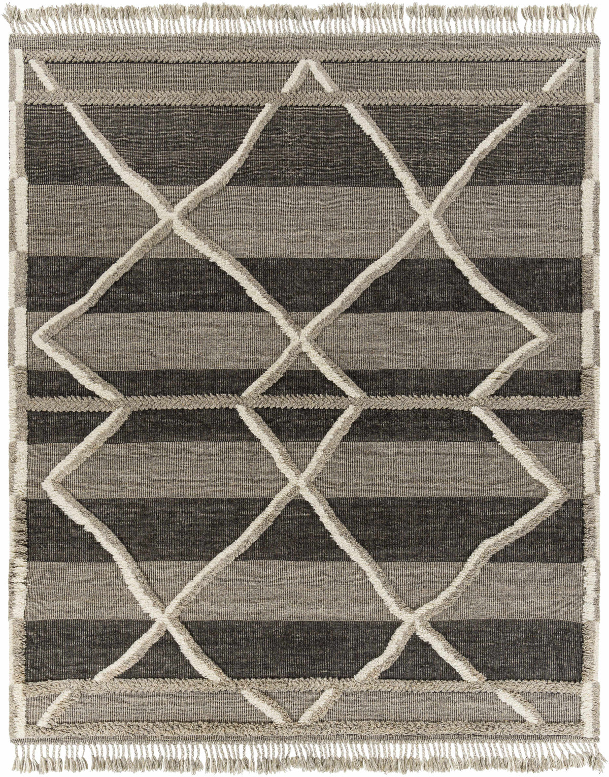 Margo Hand-Knotted Shag Wool Rug, view 2