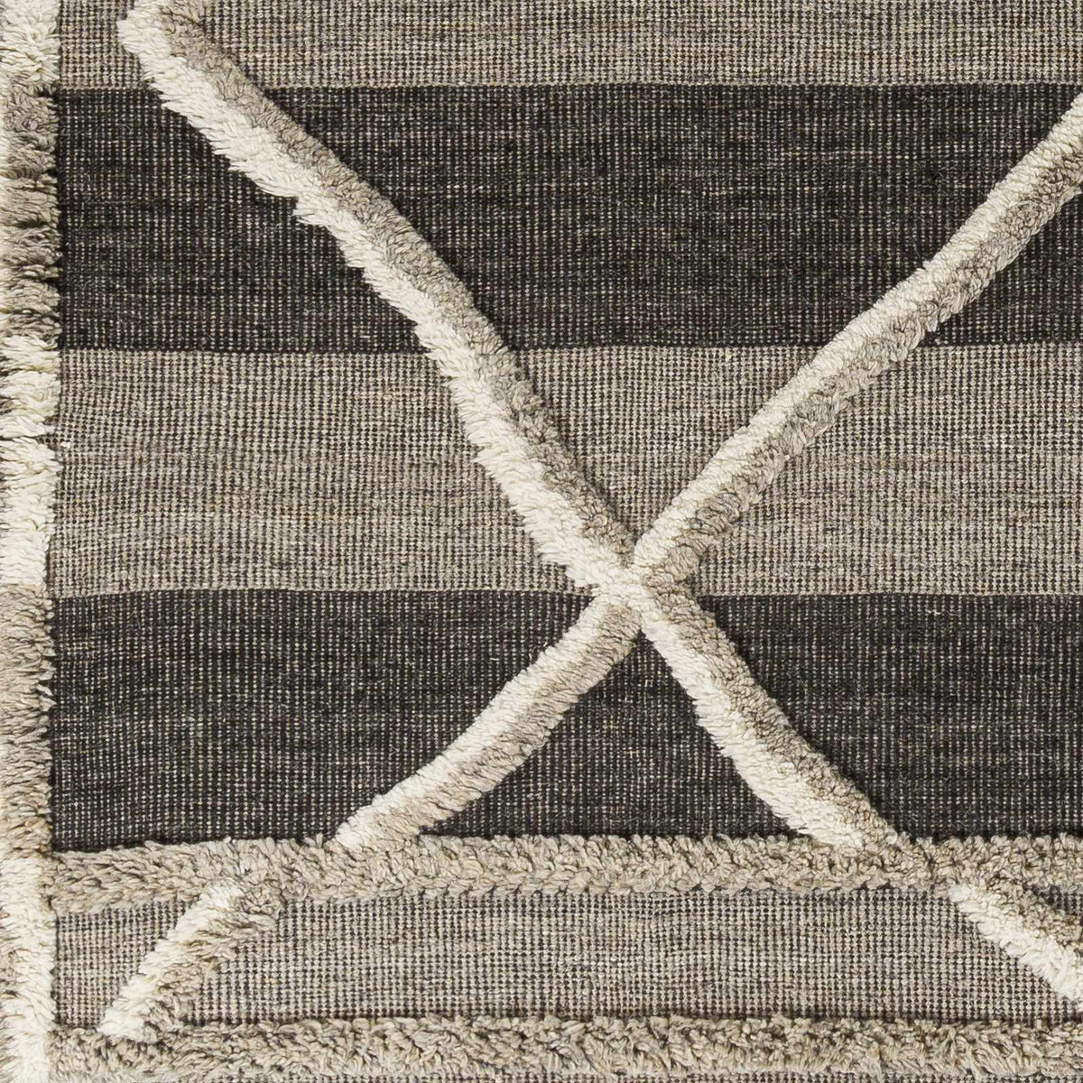 Margo Hand-Knotted Shag Wool Rug, view 4