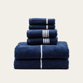 Miramar Navy Windowpane Australian Cotton Towels, view 3