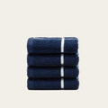 Miramar Navy Windowpane Australian Cotton Towels, view 4
