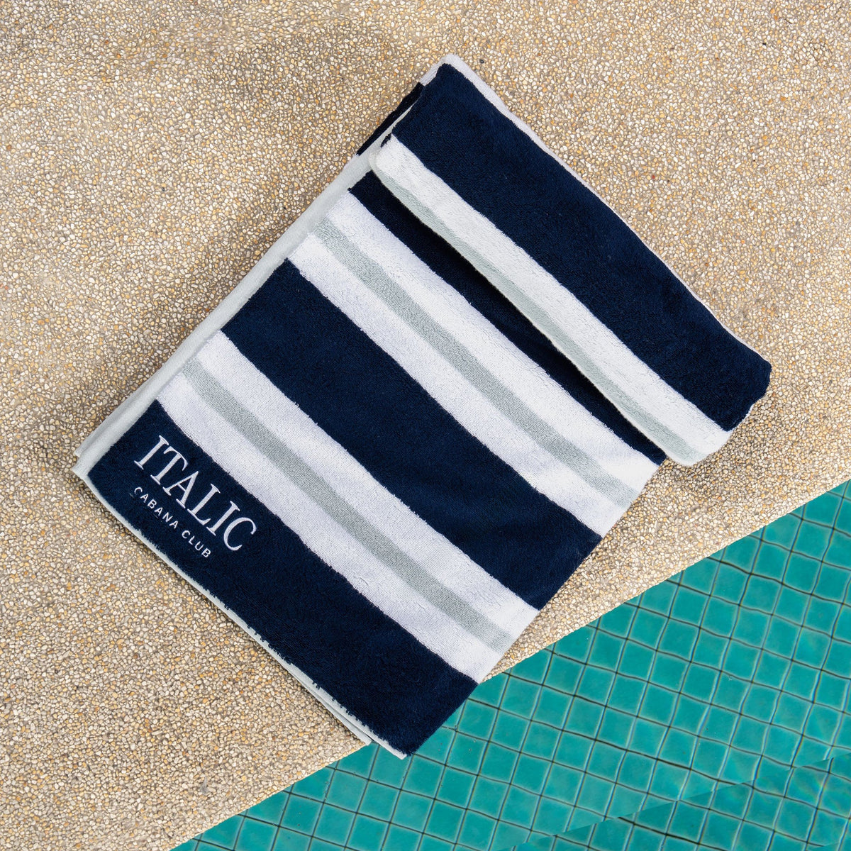 Bondi Australian Cotton Beach Towels, in navy