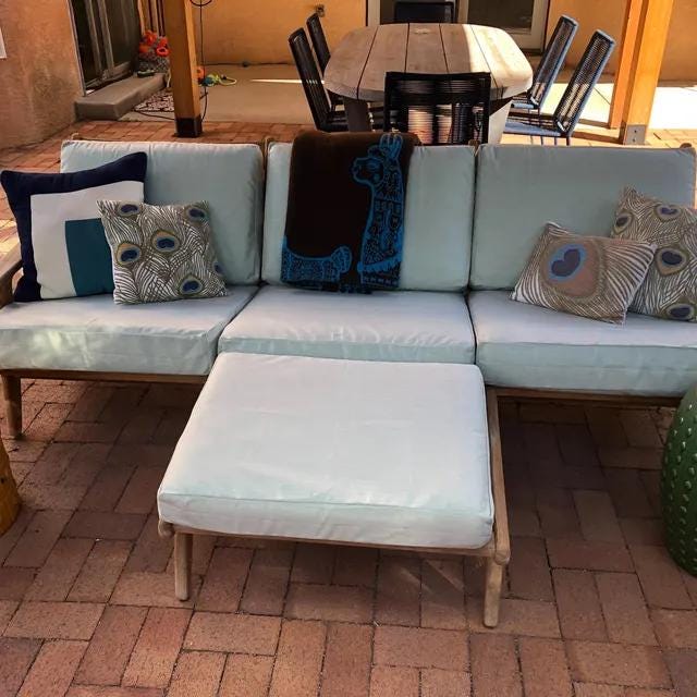 Custom Sunbrella Outdoor Sectional Cushions