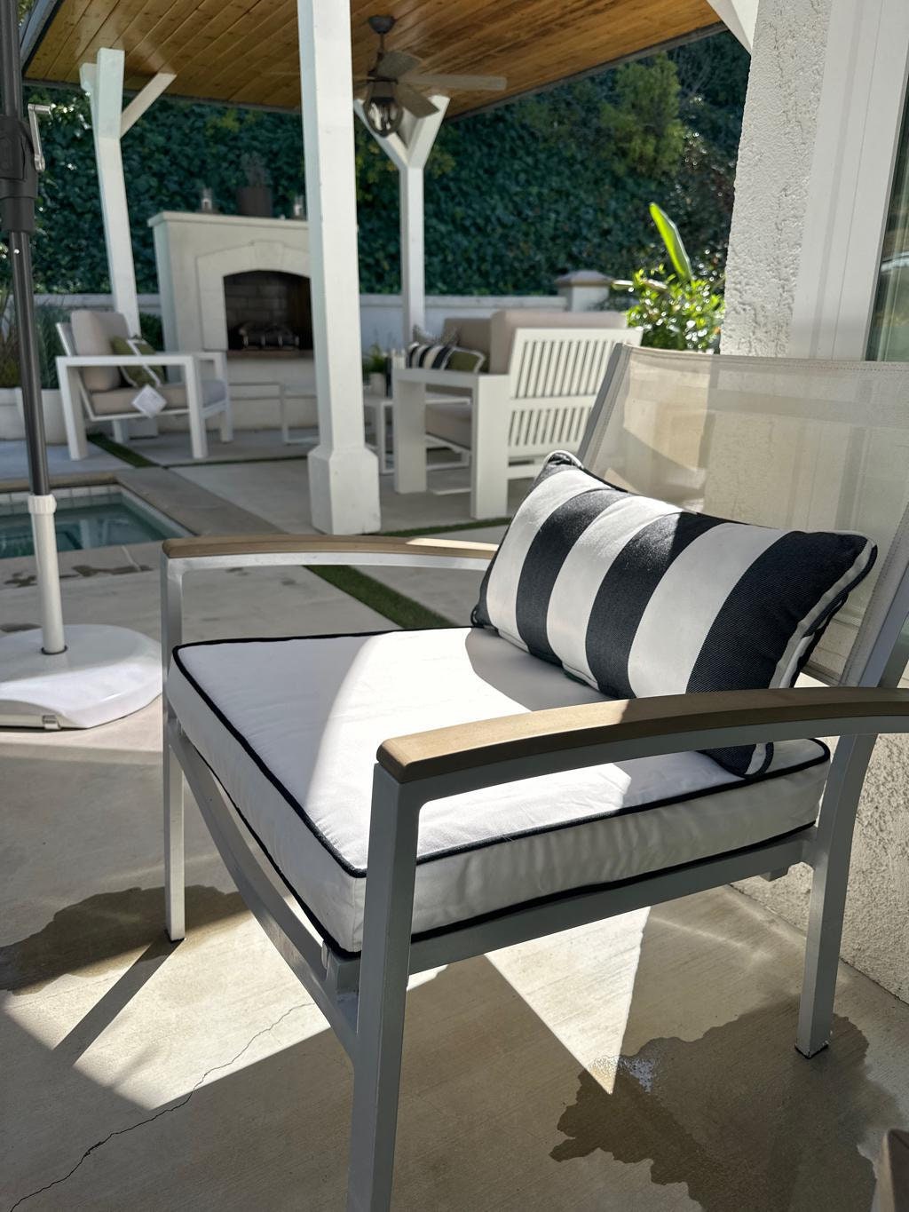 Custom Sunbrella Chair Pad Cushions