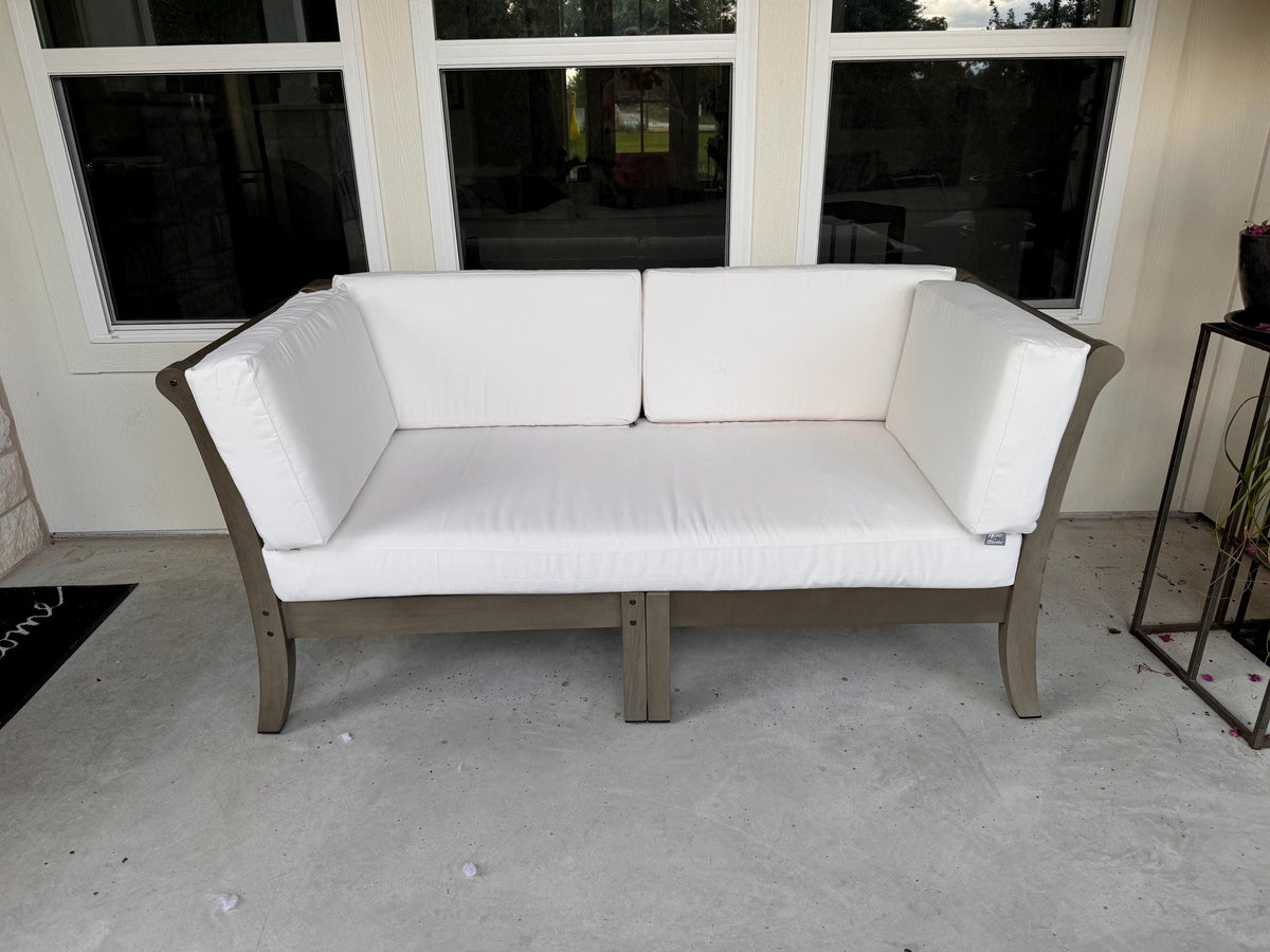 Weather-Resistant Patio Loveseat Cushion & Cover
