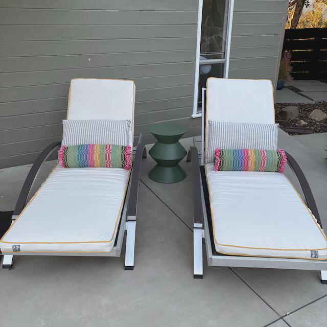 Custom Outdoor Sunbrella Bench Cushion