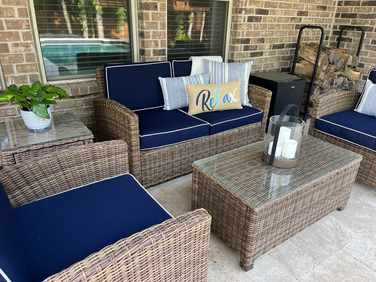Custom Sunbrella Patio Seat Cover