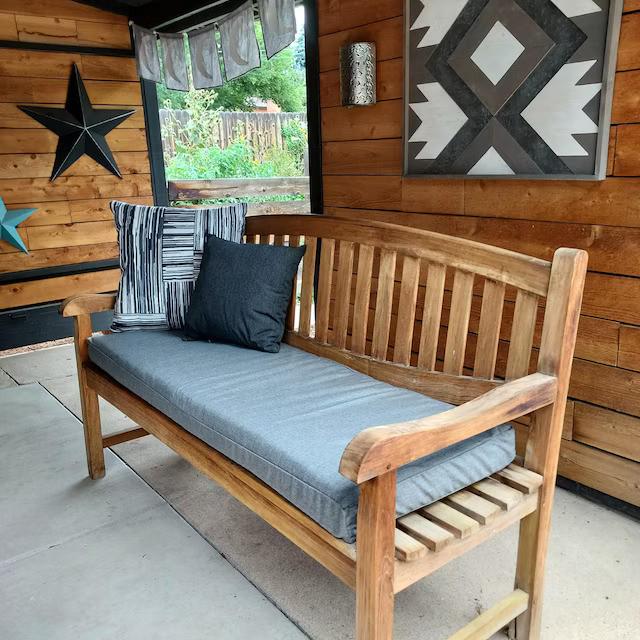 Custom Sunbrella Bench Cushion