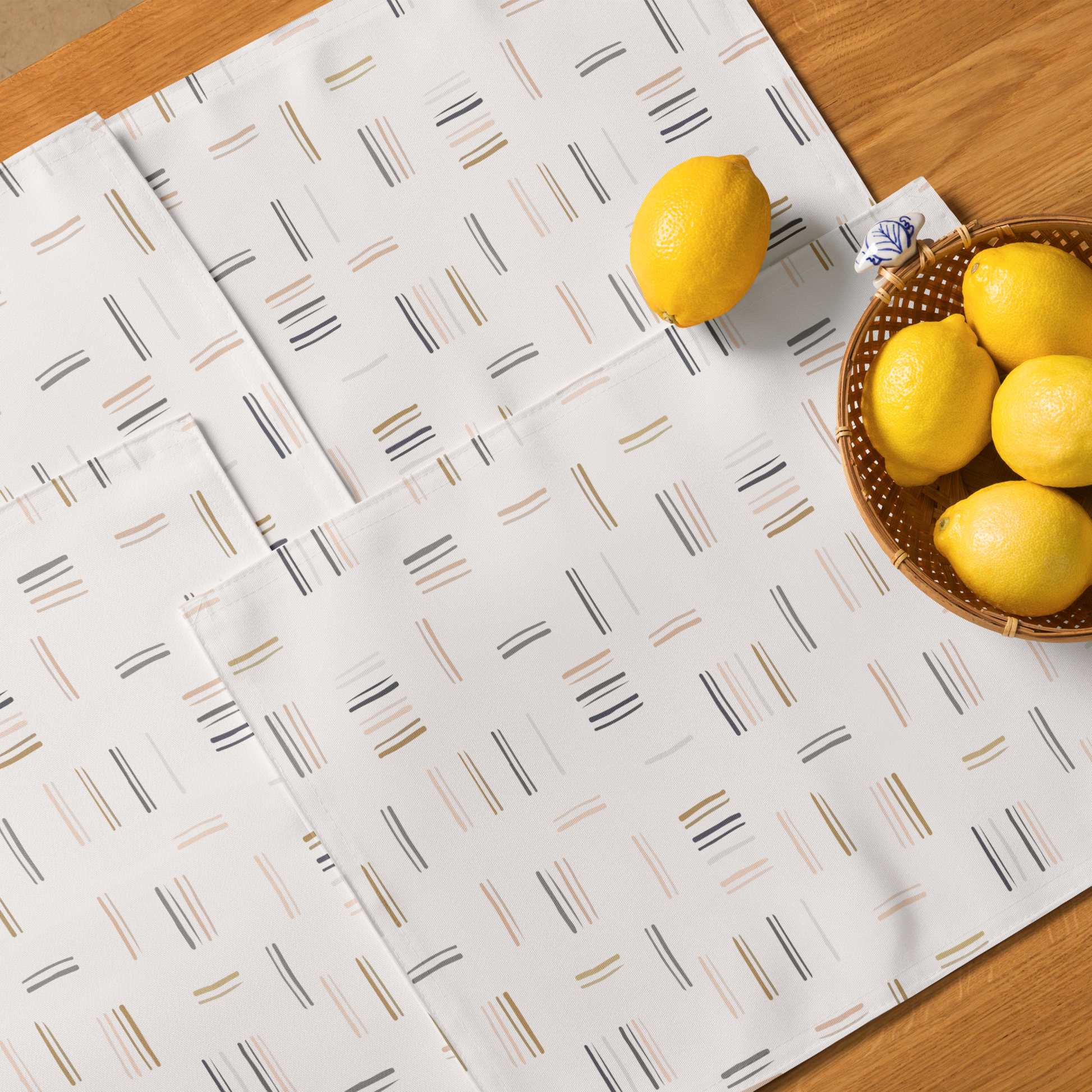 Creamy Lines Placemat Set