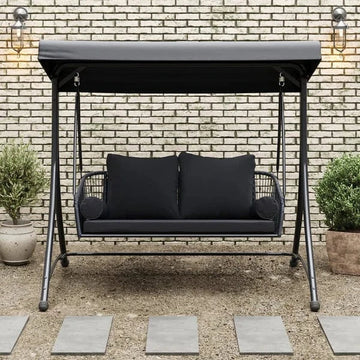 East Green Ramona Patio Swing with Canopy Stand