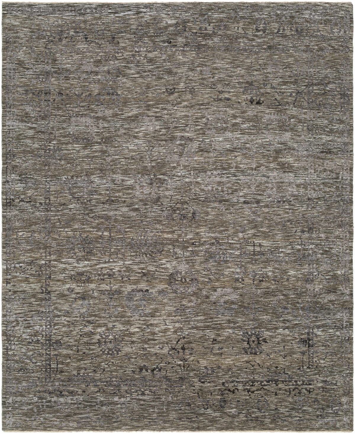 Akos Hand-Knotted Wool & Viscose Traditional Rug